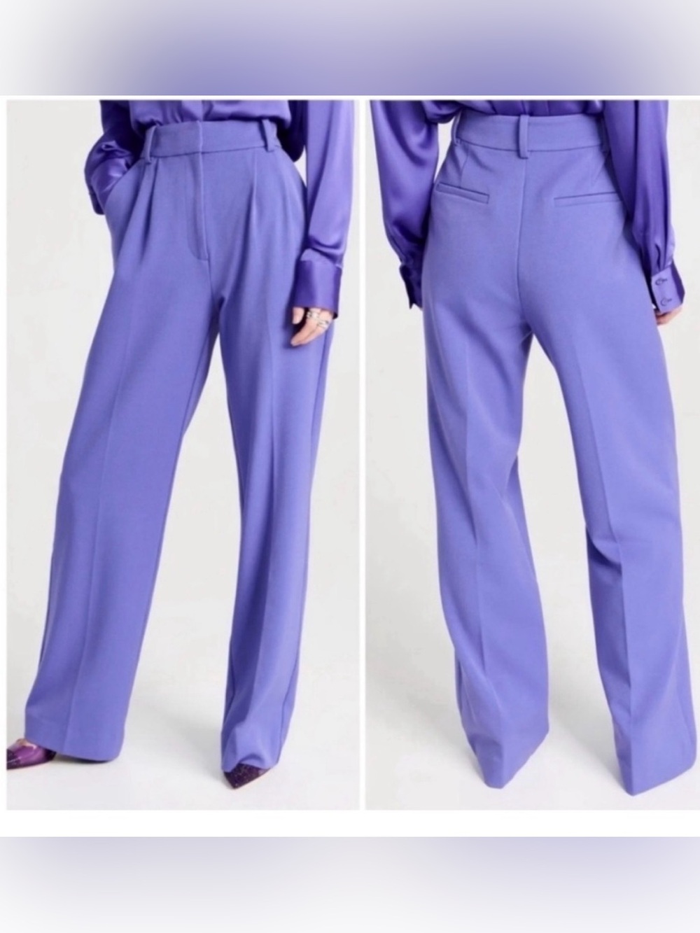 Favorite Daughter Very Peri Collection purple Trouser Pant size 4